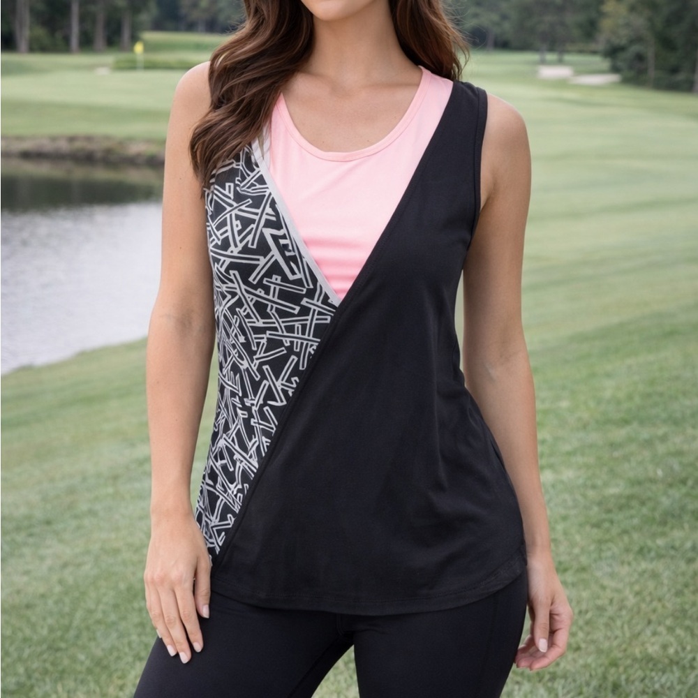 EXCELLENT CONDITION WOMEN’S MEDIUM JAMIE SADOCK GOLF/TENNIS SLEEVELESS TOP